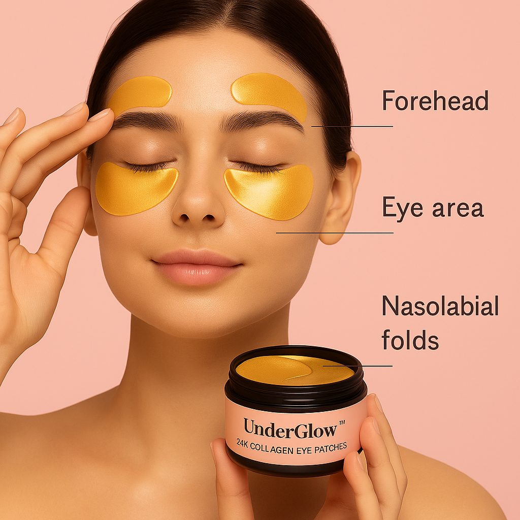Sereniq UnderGlow™ – 24K Gold Collagen Under Eye Patches